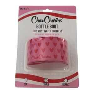 New Char Charms Pink Red Heart Bottle Boot